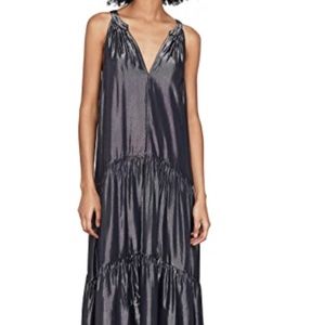 NWT -Velvet - Jorja Dress in metallic graphite grey - Sz Small